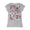 Fordham Rams Vive La Fete Girls Toddler Impressions Artwork T-Shirt - Heather Gray - Detail View
