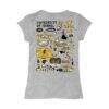 Idaho Vandals Vive La Fete Girls Toddler Impressions Artwork T-Shirt - Heather Gray - Detail View