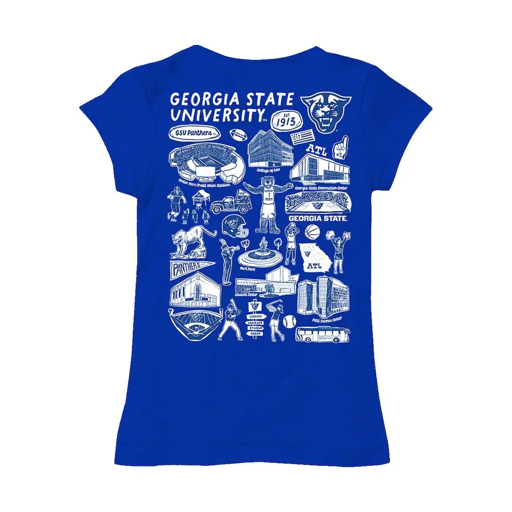 Georgia State Panthers Vive La Fete Girls Toddler Impressions Artwork T-Shirt