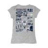Jackson State Tigers Vive La Fete Girls Toddler Impressions Artwork T-Shirt - Heather Gray - Detail View