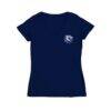 Belmont Bruins Vive La Fete Women's Impressions Artwork V-Neck T-Shirt - Navy - Side View