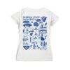 Georgia State Panthers Vive La Fete Women's Impressions Artwork V-Neck T-Shirt - White - Detail View