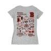 Brown Bears Vive La Fete Women's Impressions Artwork V-Neck T-Shirt - Gray - Detail View