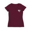 Fordham Rams Vive La Fete Women's Impressions Artwork V-Neck T-Shirt - Maroon - Side View