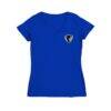 DePaul Blue Demons Vive La Fete Women's Impressions Artwork V-Neck T-Shirt - Royal - Side View