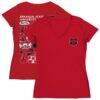 Arkansas State Red Wolves Vive La Fete Women's Impressions Artwork V-Neck T-Shirt - Red - Front View
