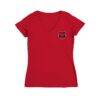 Arkansas State Red Wolves Vive La Fete Women's Impressions Artwork V-Neck T-Shirt - Red - Side View