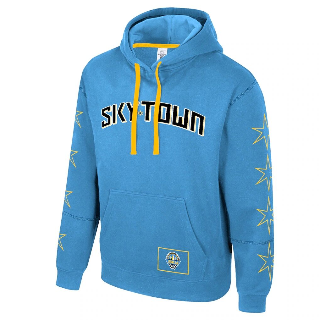 Chicago Sky Stadium Essentials Unisex City Star Rebel Edition Pullover Hoodie - Light Blue