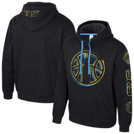 Chicago Sky Stadium Essentials Unisex Elementized Pullover Hoodie - Black - Front View