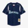 Felix Hernandez Seattle Mariners Mitchell & Ness Preschool Cooperstown Collection Batting Practice Jersey - Navy - Side View