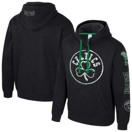 Boston Celtics Stadium Essentials Unisex Elementized Pullover Hoodie - Black - Front View