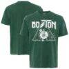 Boston Celtics Sportiqe Men's Distressed Rock & Roll Collection Angus Premium Mineral Wash T-Shirt - Green - Front View