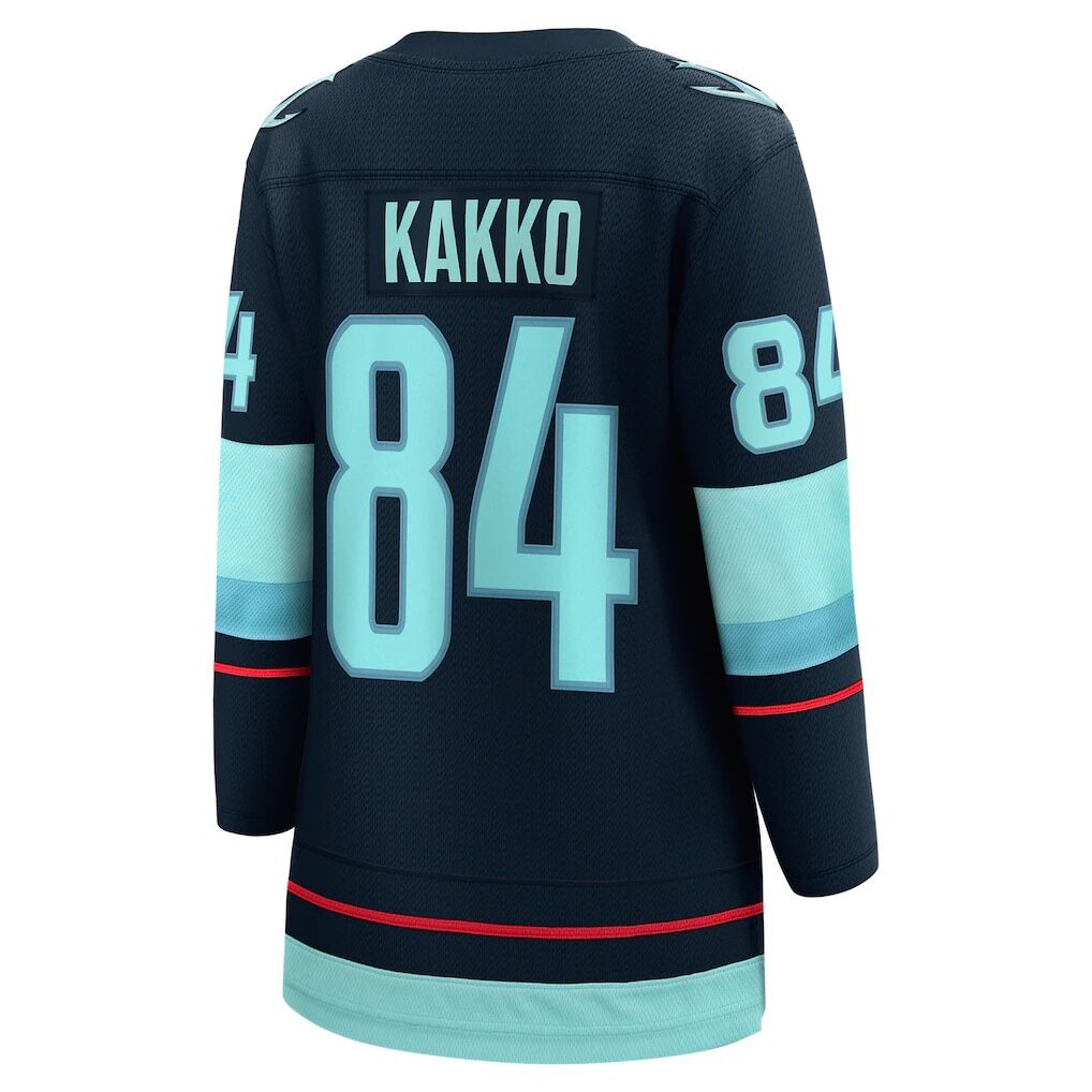 Kaapo Kakko Seattle Kraken Fashion7 Women's Home Breakaway Player Jersey - Deep Sea Blue