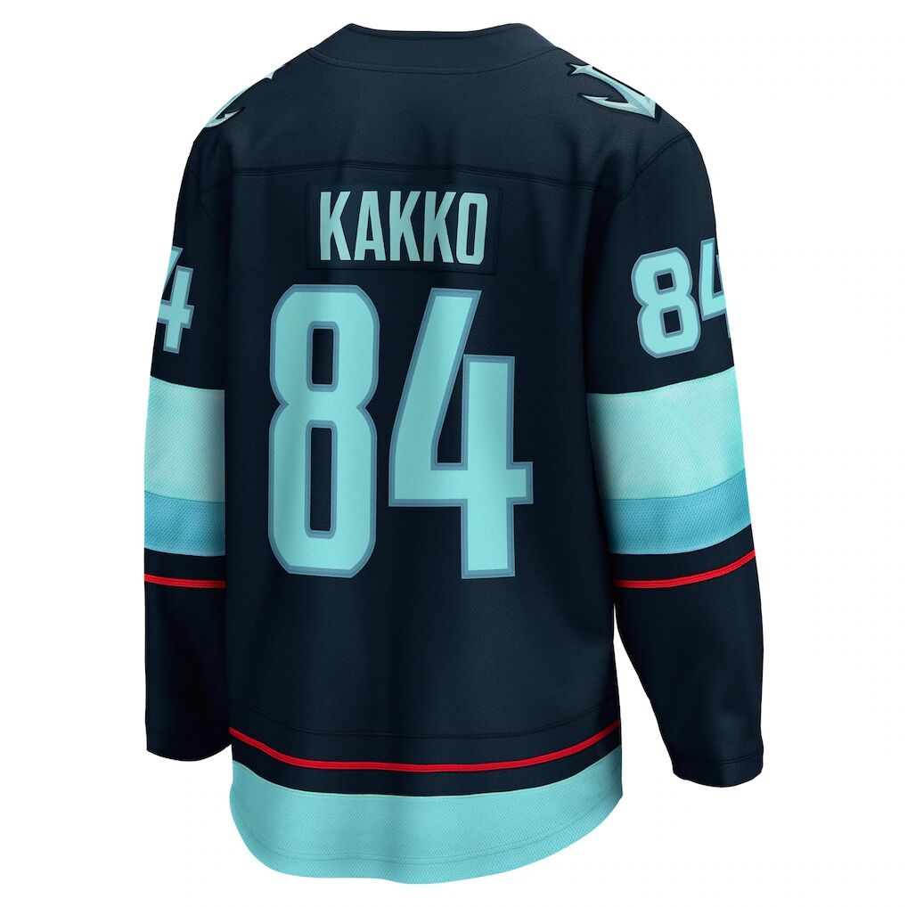 Kaapo Kakko Seattle Kraken Fashion7 Home Breakaway Player Jersey - Deep Sea Blue