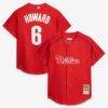 Ryan Howard Philadelphia Phillies Mitchell & Ness Cooperstown Collection Batting Practice Jersey - Red - Front View