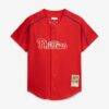 Ryan Howard Philadelphia Phillies Mitchell & Ness Cooperstown Collection Batting Practice Jersey - Red - Side View