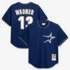 Billy Wagner Houston Astros Mitchell & Ness Authentic Batting Practice Jersey - Navy - Front View