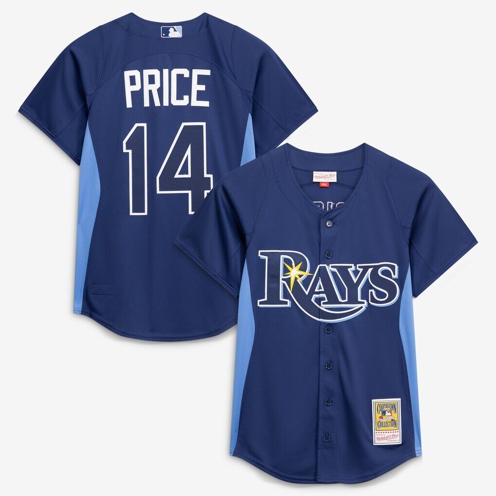 David Price Tampa Bay Rays Mitchell & Ness Authentic Batting Practice Jersey
