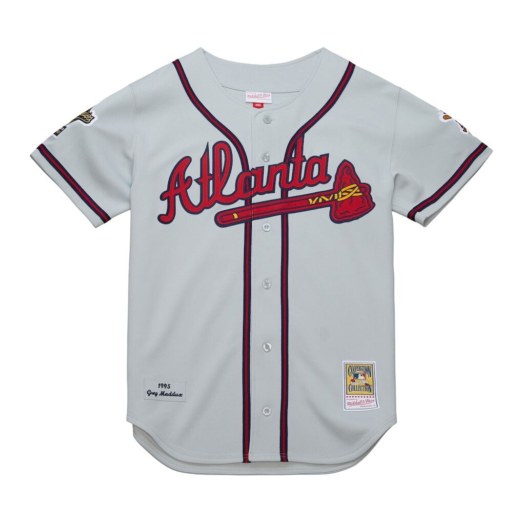 Greg Maddux Atlanta Braves Mitchell & Ness 1995 Throwback Authentic Jersey