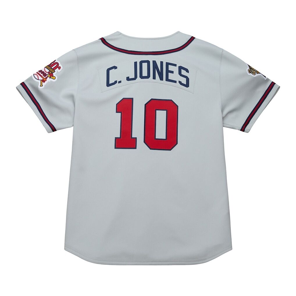 Chipper Jones Atlanta Braves Mitchell & Ness 1995 Throwback Authentic Jersey