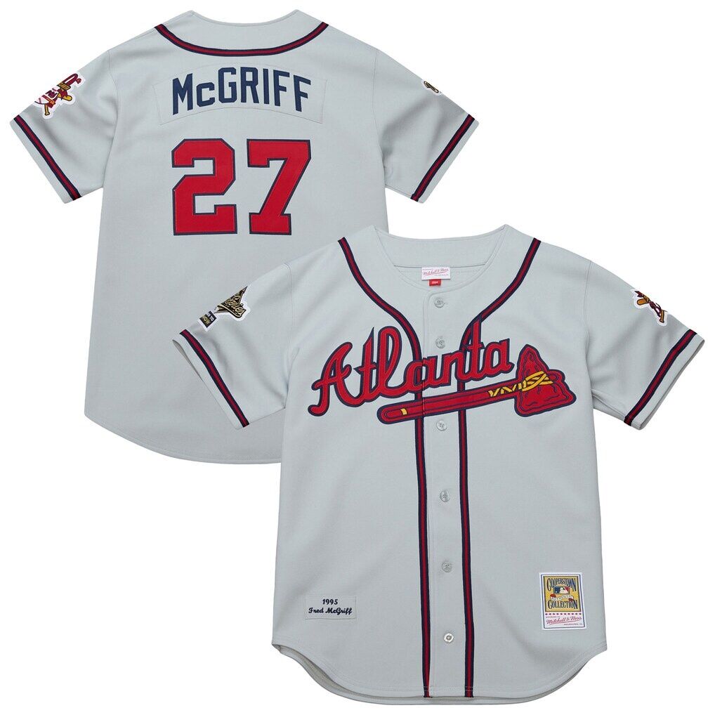 Fred McGriff Atlanta Braves Mitchell & Ness 1995 Throwback Authentic Jersey