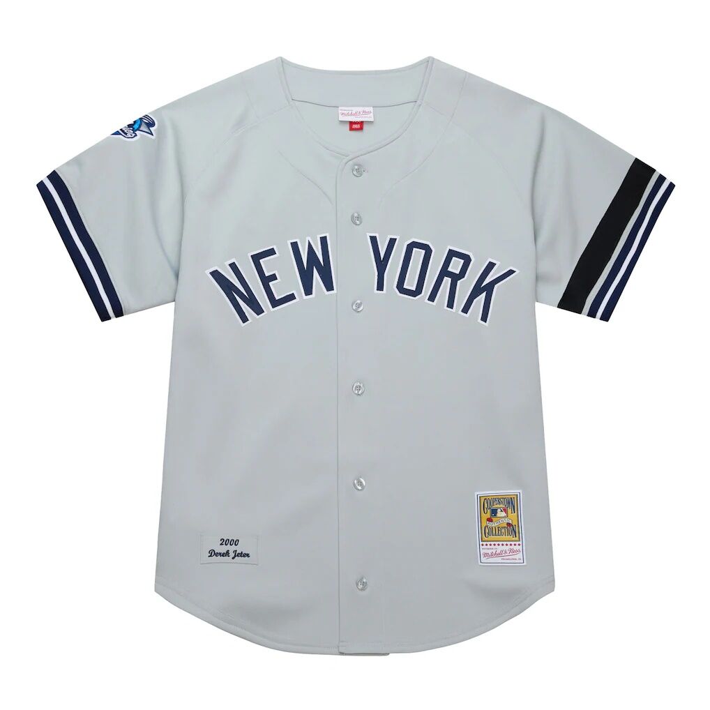Derek Jeter New York Yankees Mitchell & Ness Cooperstown Collection 2000 World Series Authentic Jersey