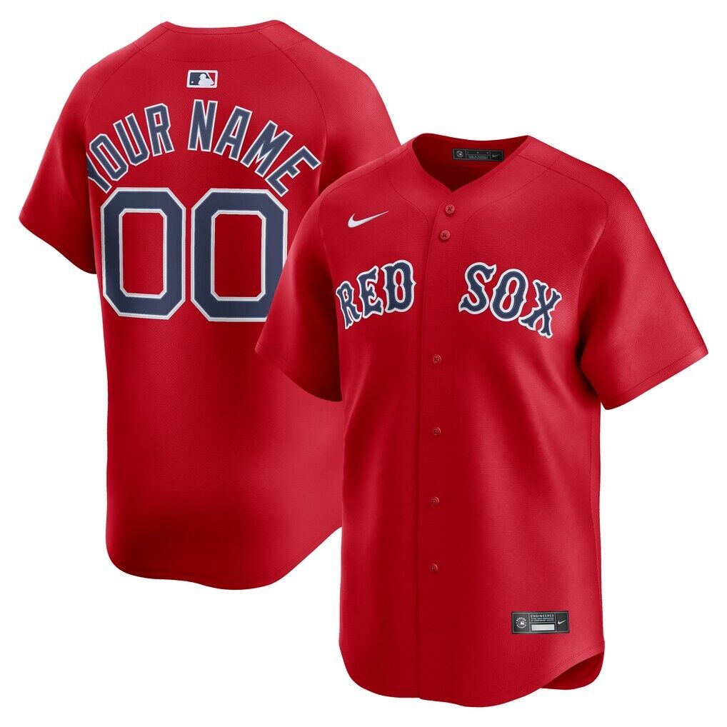 Boston Red Sox Nike Alternate Limited Custom Jersey