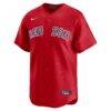 Boston Red Sox Nike Alternate Limited Custom Jersey - Red - Side View
