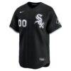 Chicago White Sox Nike Alternate Limited Custom Jersey - Black - Side View