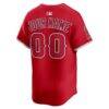 Los Angeles Angels Nike Alternate Limited Custom Jersey - Red - Detail View