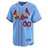 St. Louis Cardinals Nike Alternate Limited Custom Jersey - Light Blue - Side View