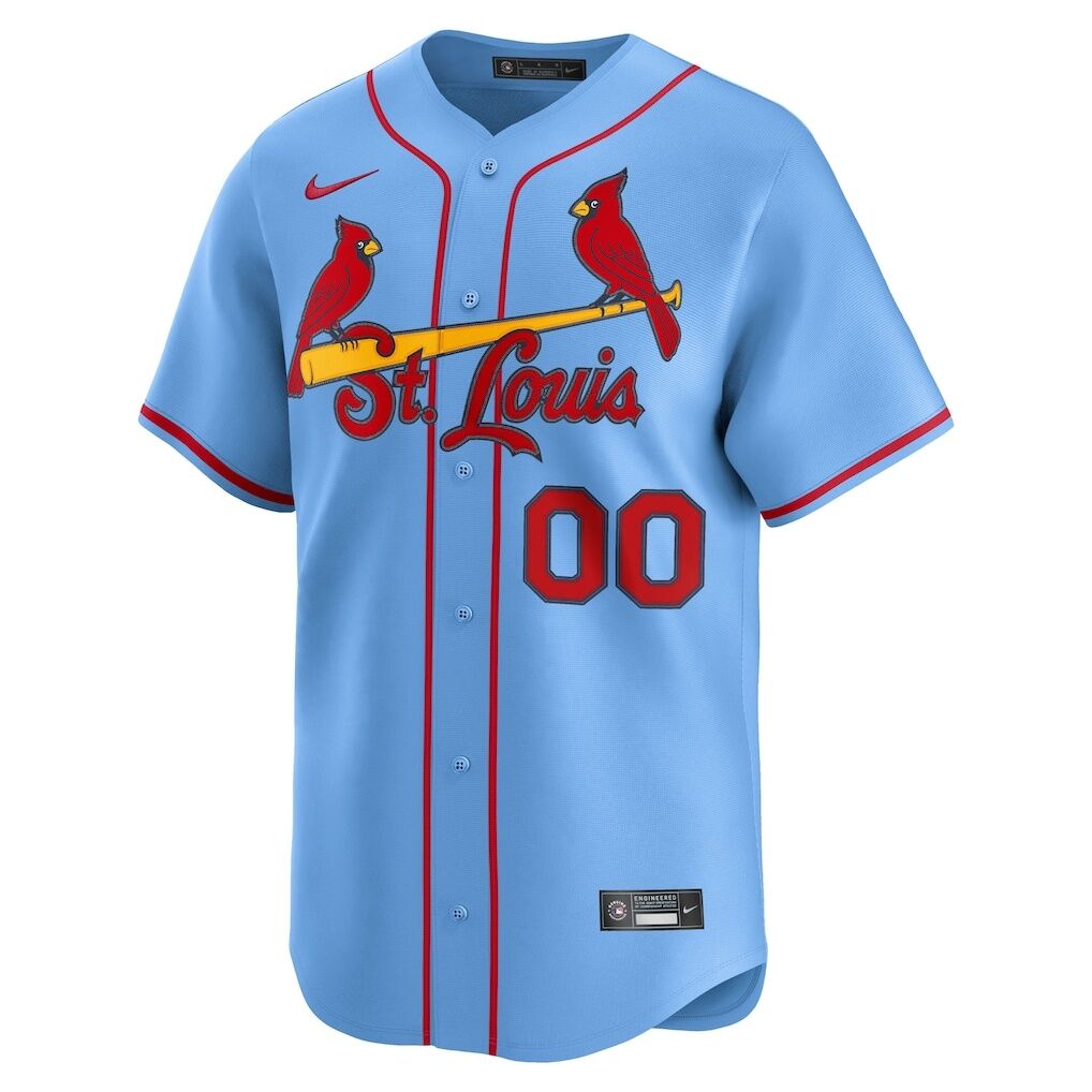 St. Louis Cardinals Nike Alternate Limited Custom Jersey - Light Blue