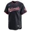 Washington Nationals Nike Alternate Limited Custom Jersey - Navy - Side View