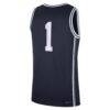 Duke Blue Devils Nike #1 Alternate Replica Basketball Jersey - Navy - Detail View