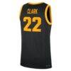 Caitlin Clark Iowa Hawkeyes Nike Home Replica Basketball Jersey - Black - Detail View