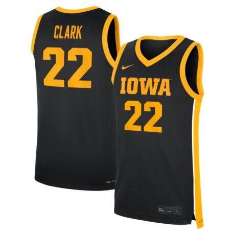 Caitlin Clark Iowa Hawkeyes Nike Home Replica Basketball Jersey - Black - Front View