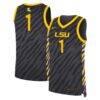 #1 LSU Tigers Nike Unisex Replica Basketball Jersey - - Front View