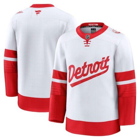 Detroit Red Wings Fashion7 2025 NHL Stadium Series Premium Jersey - White - Front View