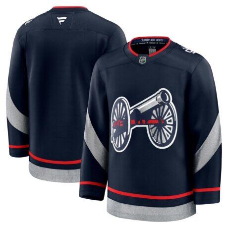 Columbus Blue Jackets Fashion7 2025 NHL Stadium Series Premium Jersey - Navy - Front View