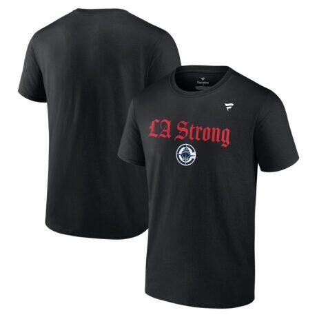 LA Clippers Fashion7 Unisex LA Strong T-Shirt - Black - Front View