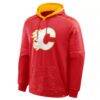 Calgary Flames Fashion7 Goaltender Defender Raglan Pullover Hoodie - Red - Alt1