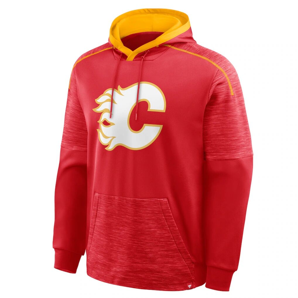 Calgary Flames Fashion7 Goaltender Defender Raglan Pullover Hoodie