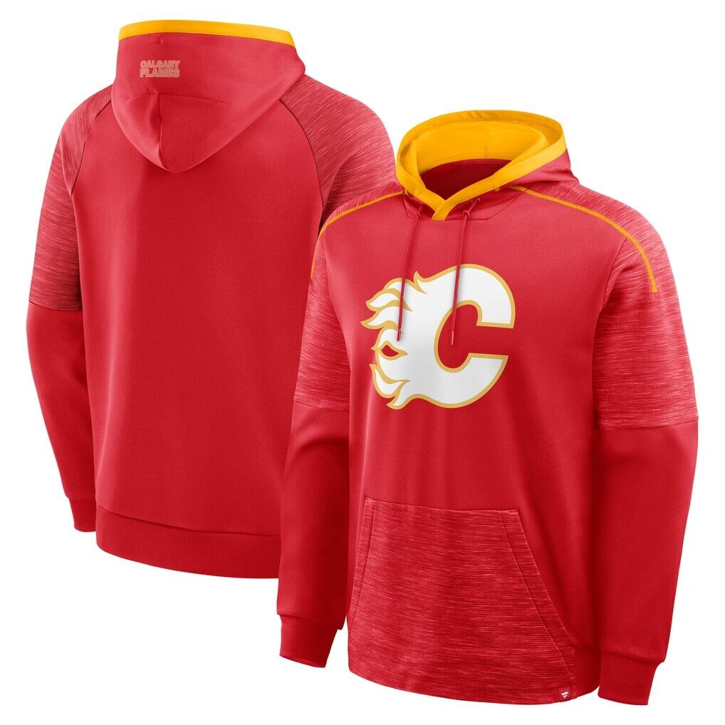 Calgary Flames Fashion7 Goaltender Defender Raglan Pullover Hoodie