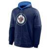 Winnipeg Jets Fashion7 Goaltender Defender Raglan Pullover Hoodie - Navy - Alt1