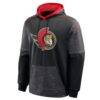 Ottawa Senators Fashion7 Goaltender Defender Raglan Pullover Hoodie - Black - Alt1