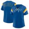 St. Louis Blues Fashion7 Women's Offside Athena T-Shirt - Blue - Front View
