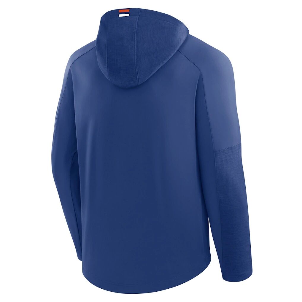 Edmonton Oilers Fashion7 Penalty Shot Long Sleeve Hooded T-Shirt - Royal