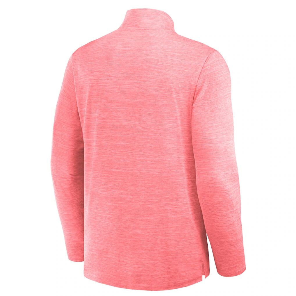 Carolina Hurricanes Fashion7 Clutch Boarding Poly Quarter-Zip Pullover - Heather Red