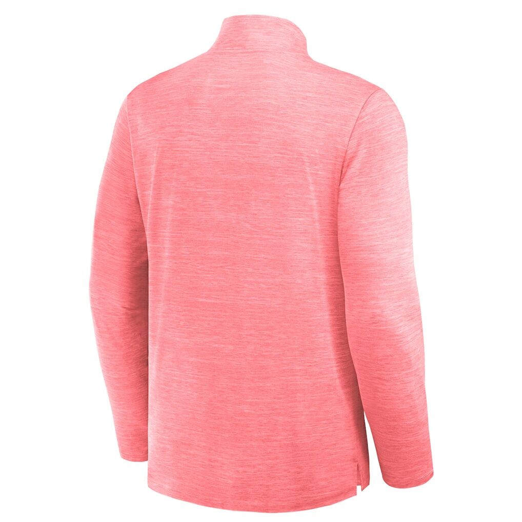 Chicago Blackhawks Fashion7 Clutch Boarding Poly Quarter-Zip Pullover - Heather Red