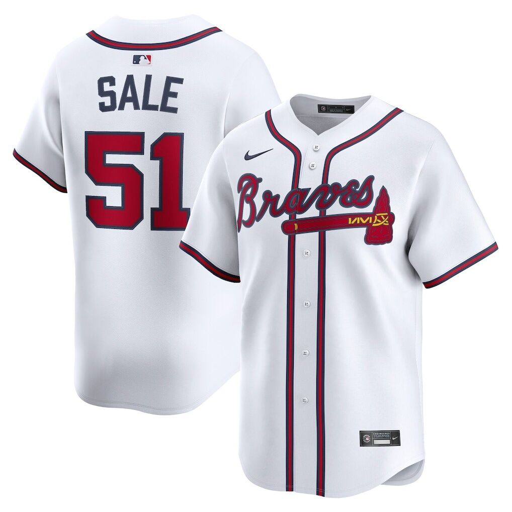 Chris Sale Atlanta Braves Nike Home Limited Player Jersey